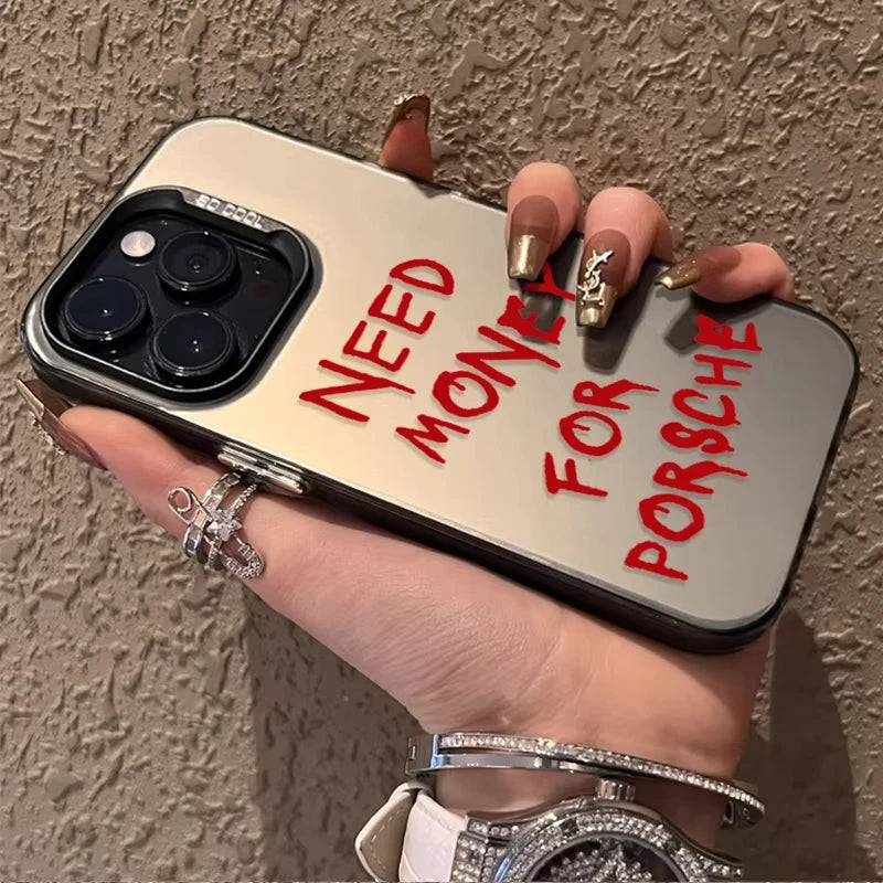 English Letter Aesthetic Phone Case For iPhone 17 Air 16e 16 Pro Max 15 14 Plus 13 12 Mini 11 Pro Shockproof Silicone Back Cover