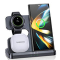 3 in 1 Fast Wireless Charger Stand For Samsung S26 S25  Fold 6/5/4/3 Galaxy Watch 6 4 Pro Active 3/2 Buds Charging Dock Station