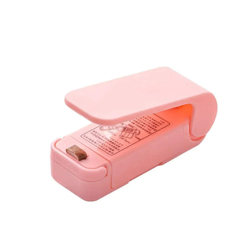Kitchen Handheld Snack Sealer Snack Bag Clips Plastic Bag Sealer For Freshness Machine Package Sealer Food Bag Closure Packing