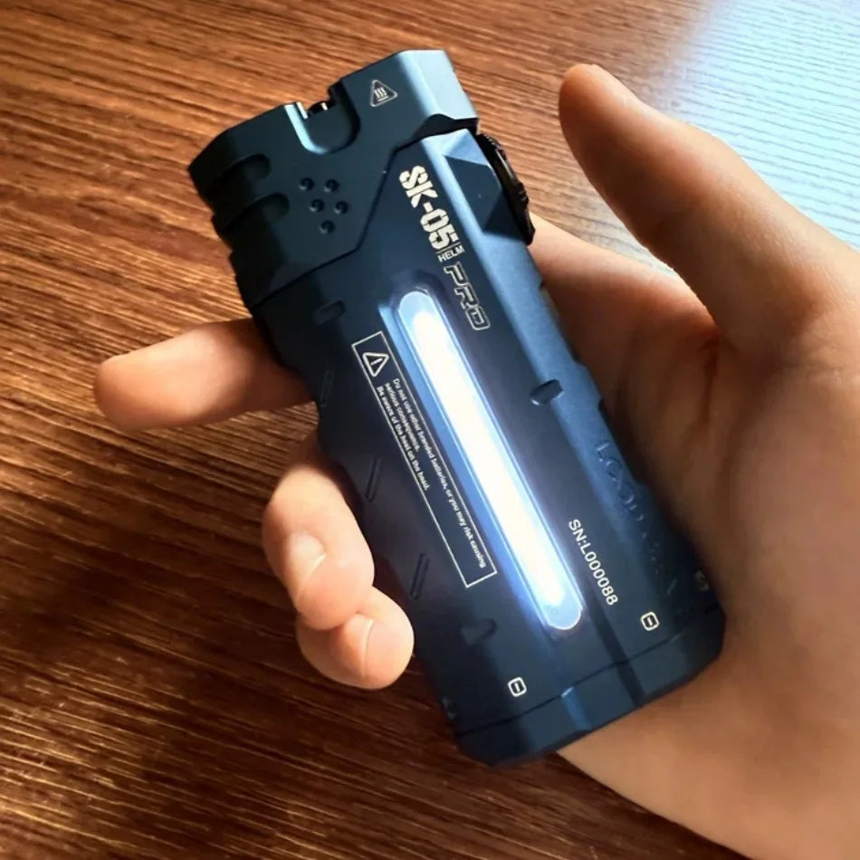 Powerful Flat LED Flashlight 4360LMS with 8000mAh Power Bank, Sidelight Torch Combines Floodlight Spotlight for Search -Nitecore