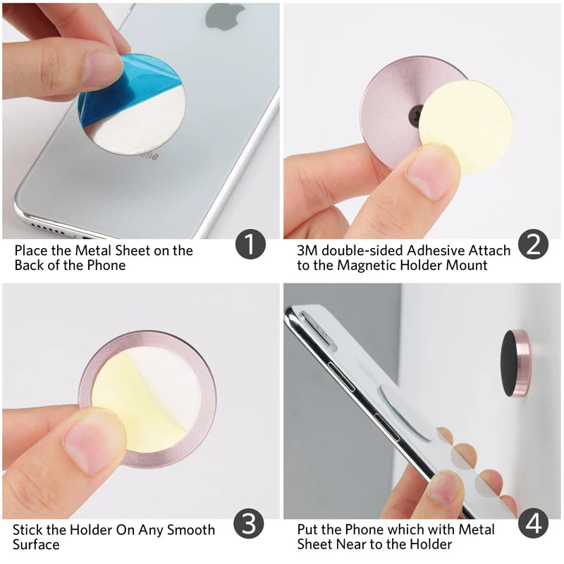 Magnetic Car Phone Holder Stand Magnet Car Mount Support GPS Mobile Phone Stand In Car Magnet Sticker For iPhone Samsung Xiaomi