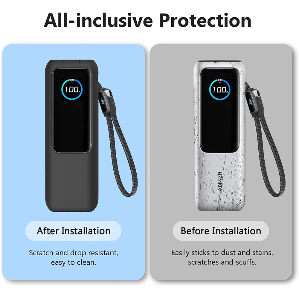 3-IN-1 Case + HD Hydraulic Hydrogel Film For Anker Zolo 25000mAh 165W Power Bank Portable Charger Case Screen Protector Cover
