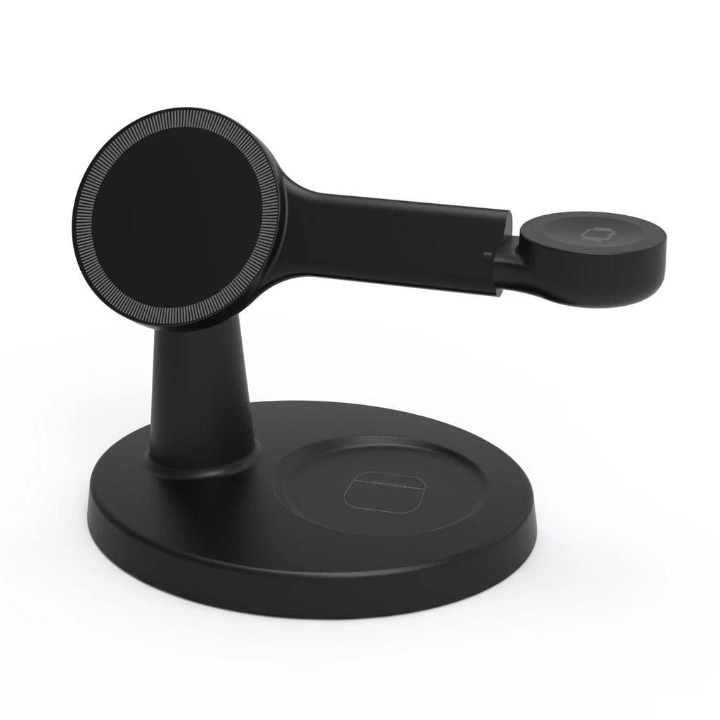 3 In 1 Magnetic Wireless Charger Stand For Magsafe iPhone 16 15 14 13 Pro Max Apple Watch 9 8 AirPods Pro Fast Charging Station
