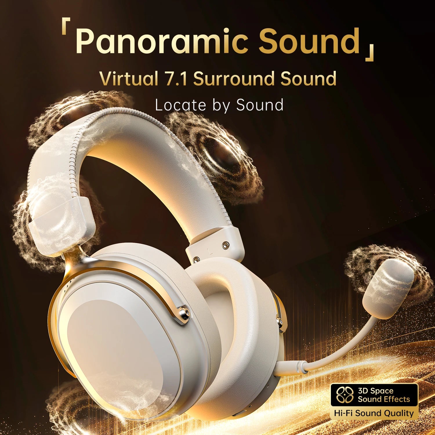 ATTACK SHARK L30PRO Noise Canceling Bluetooth Gaming Headphones 7.1 Channel Surround Sound Portable Audio Headphones