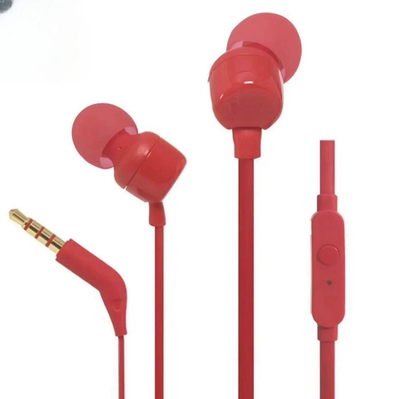 JBL T110 Wired In Ear Headphones With Mic 9mm Dynamic Driver Deep Bass Noise Isolating Soft Ear Tips  cable saver 0.3m cable