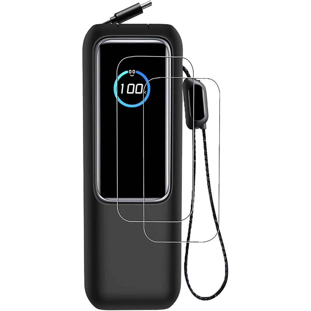 3-IN-1 Case + HD Hydraulic Hydrogel Film For Anker Zolo 25000mAh 165W Power Bank Portable Charger Case Screen Protector Cover