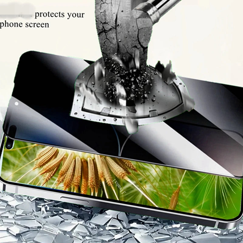 1-4PCS Anti-Peep Full Cover Screen Protector For iPhone 6-16 Series SE