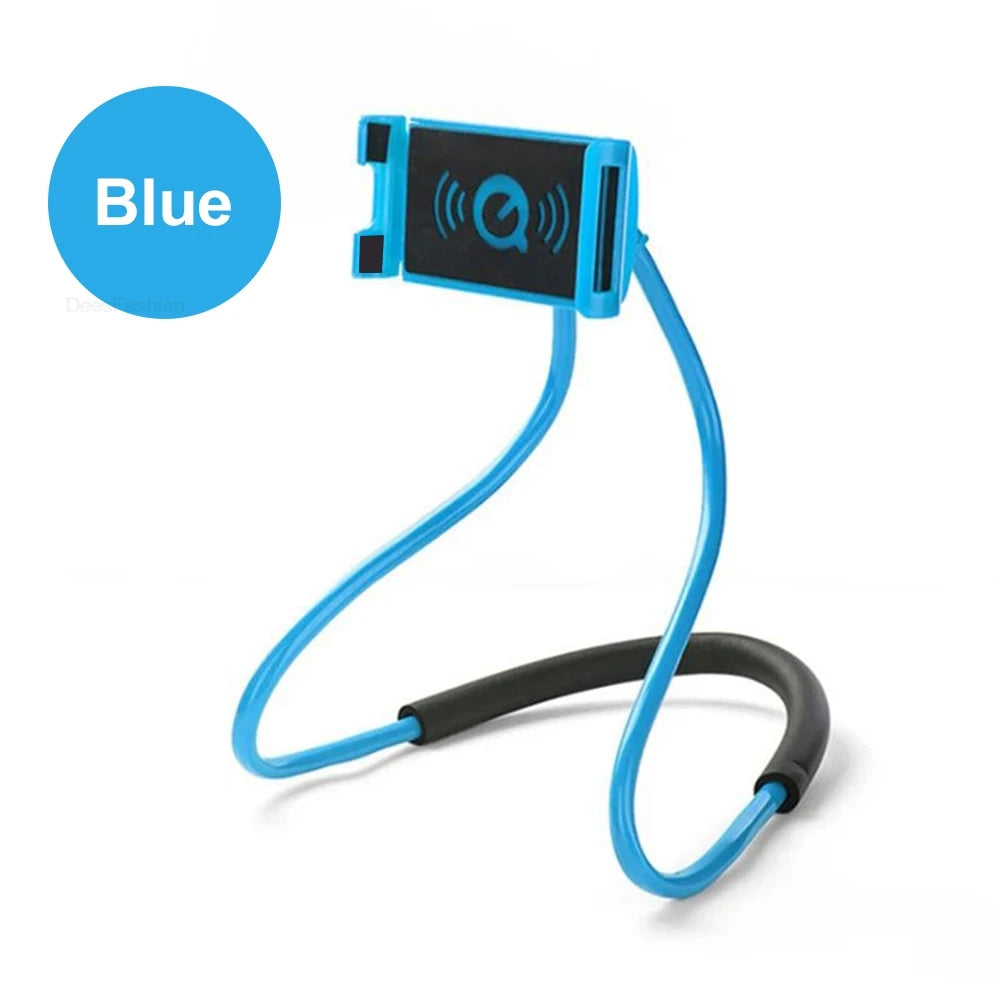 Flexible Mobile Phone Holder Hanging Neck Lazy Necklace Bracket Bed 360 Degree Phones Holder Stand For iPhone Xiaomi Samsung
