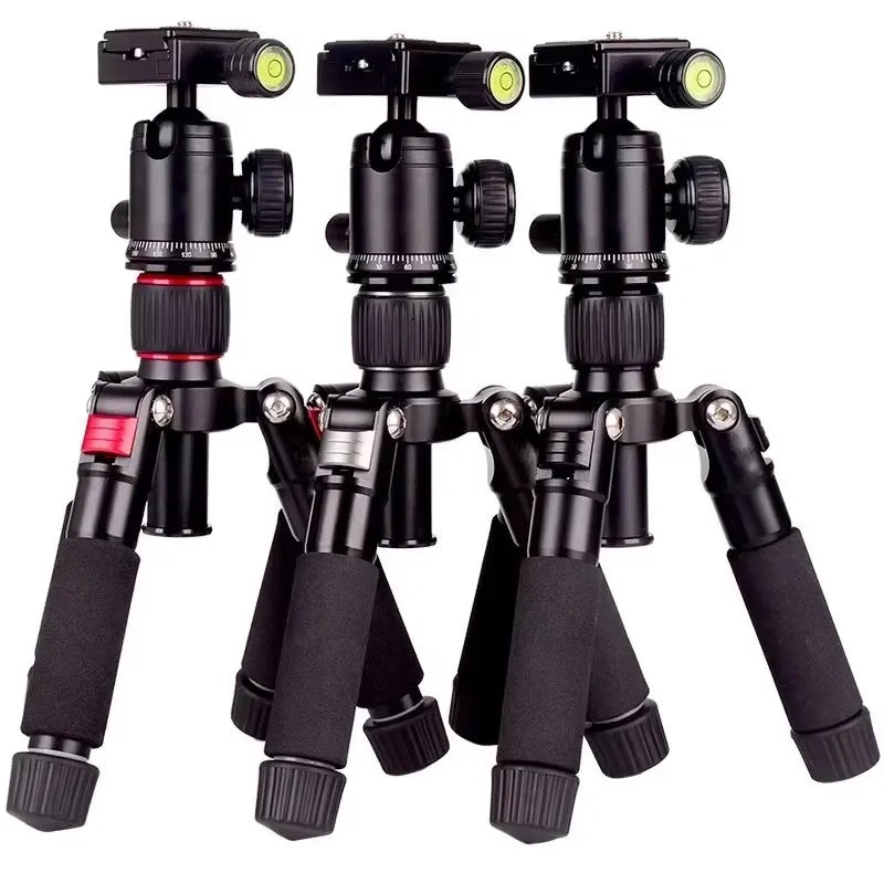 Portable tripod, lightweight travel stand, desktop video mini tripod with 360 degree ball head, suitable for outdoor travel shoo