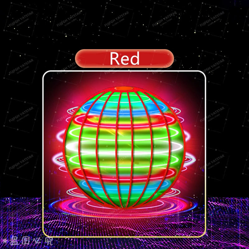 Flying ball, automatic spinning ball, LED dazzling lights, floating magic, fan, UFO flying machine, toy gift, game, sports ball