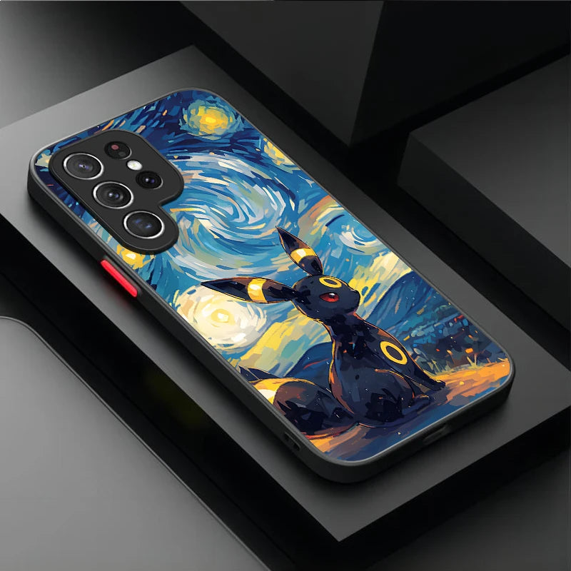 Pokemon Gengar Pikachu Case For Samsung Galaxy S25 Ultra S24 S23 Plus S22 S21 FE A04S A56 A36 A26 A16 A06 A55 A35 A25 A15 5G