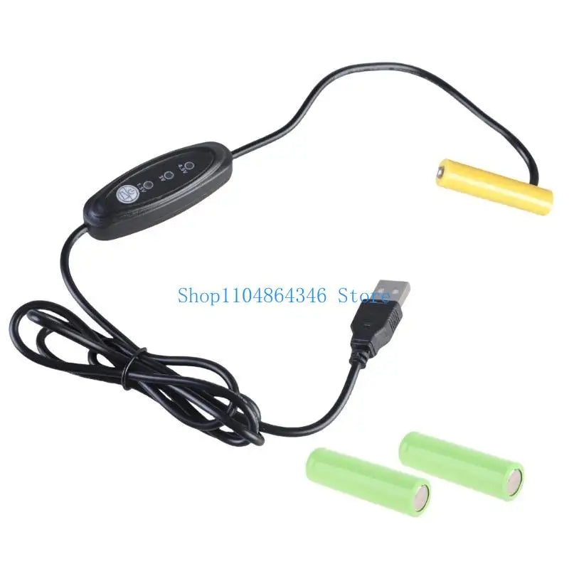 Battery Elimination Cable USB 5V to 3/4.5/1.5V Power Supply Adapter Cord Wire for LED Light Replace 1-3pcs 1.5V 3A LR03