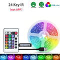 RGB LED Strip Light 1-40m with Music Sync, 44-Key Remote & APP Control, 5V USB Flexible Tape for Home TV Backlight Decor