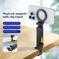 New magnetic phone holder, desktop clip holder, tripod, rotating outdoor travel mountaineering portable desktop holder