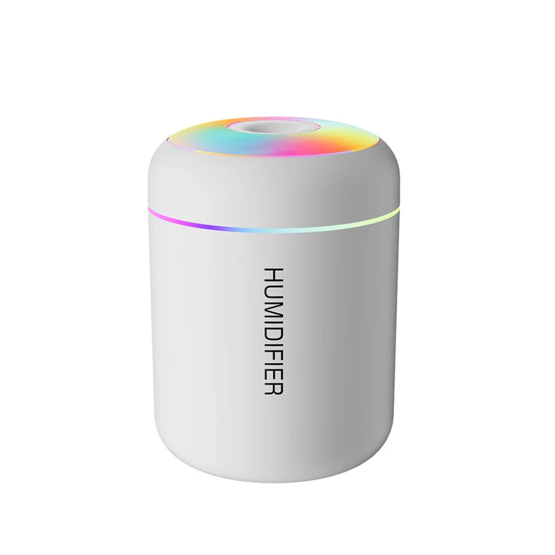 HOMEFISHMini Air Humidifier Usb Aroma Diffuser Essential Oil Purifier Cool Mist Sprayer  Home BedroomLED Desktop humidificador