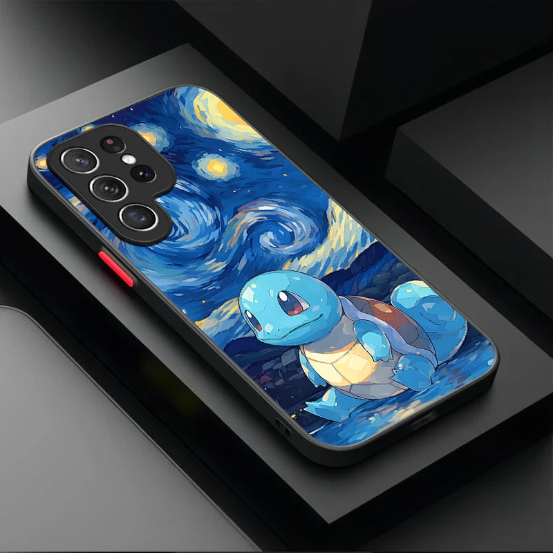 Pokemon Gengar Pikachu Case For Samsung Galaxy S25 Ultra S24 S23 Plus S22 S21 FE A04S A56 A36 A26 A16 A06 A55 A35 A25 A15 5G