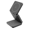 3 in 1 Foldable Magnetic Wireless Charger Stand for MagSafe Compatible iPhone 17 16 15 Apple Watch AirPods Pro 2 Strong Magnetic