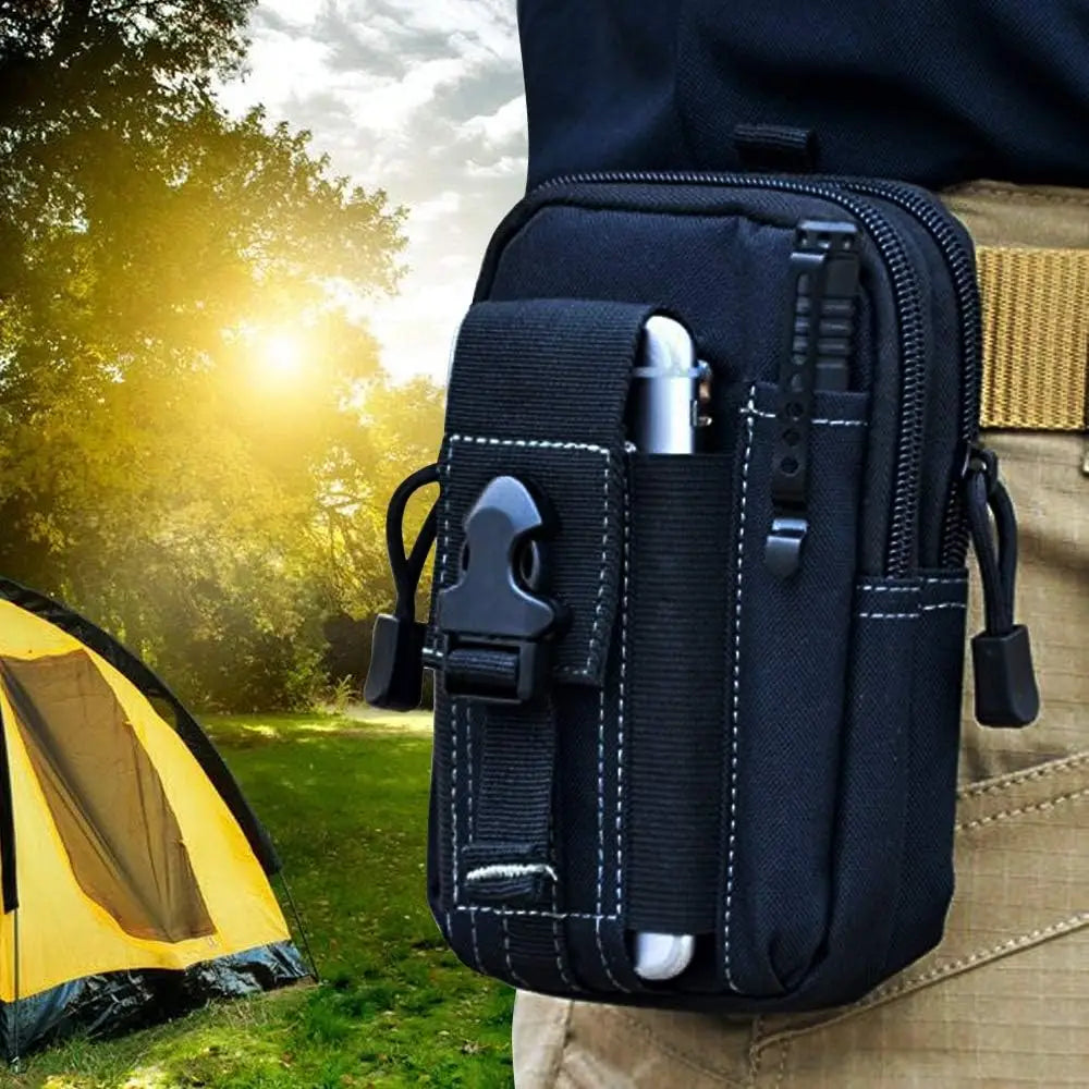Tactical Molle Belt Pouch Military Waist Bag EDC Tool Organizer Phone Holster Holder For Men Outdoor Hiking Camping Hunting Gear