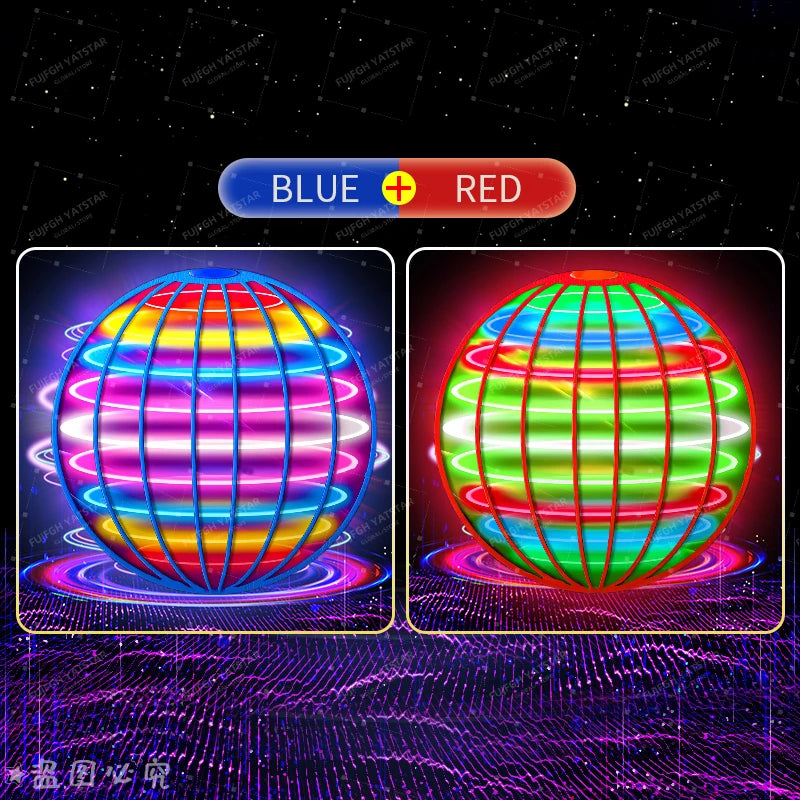 Flying ball, automatic spinning ball, LED dazzling lights, floating magic, fan, UFO flying machine, toy gift, game, sports ball
