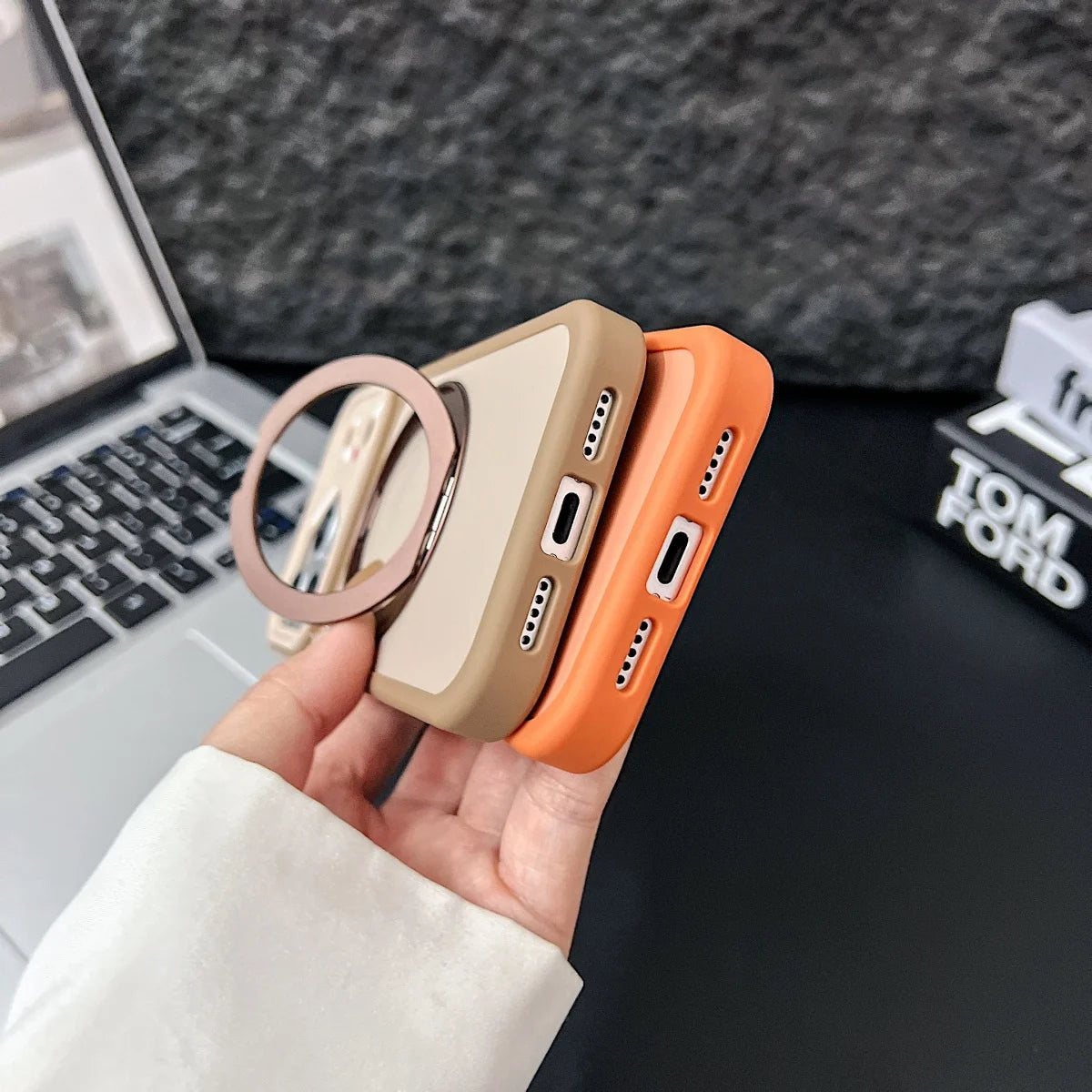 360° Rotate Bracket Magnetic Phone Case For iPhone Air 17 16 15 14 13 12 Pro Max 11 Plus 17E 16E For Magsafe Metal Stand Cover