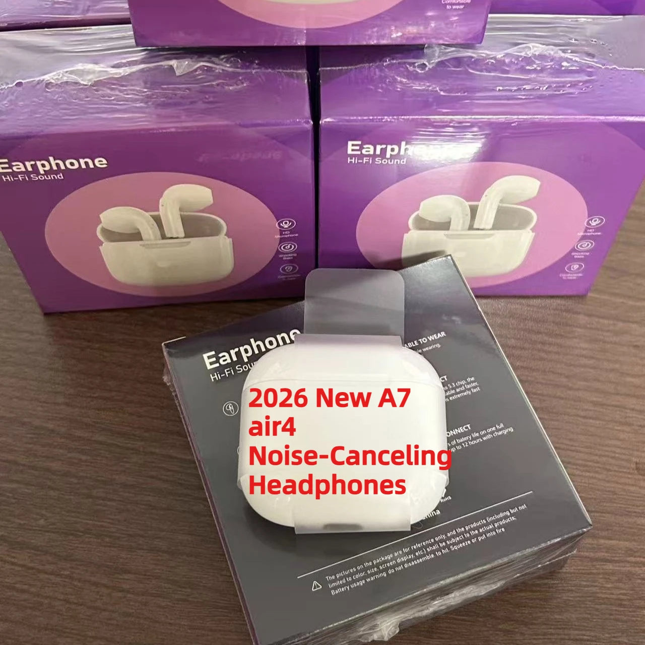 2025 New Pro 3 Wireless Bluetooth Earbuds Air4 Active Noise Cancelling Gaming Headsetwith USB-C Type-C Cable and HiFI
