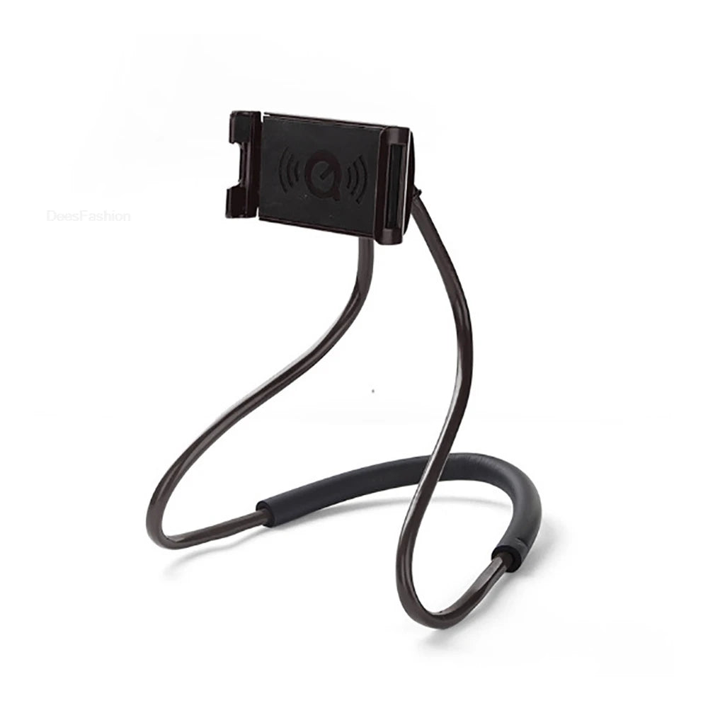 Flexible Mobile Phone Holder Hanging Neck Lazy Necklace Bracket Bed 360 Degree Phones Holder Stand For iPhone Xiaomi Samsung
