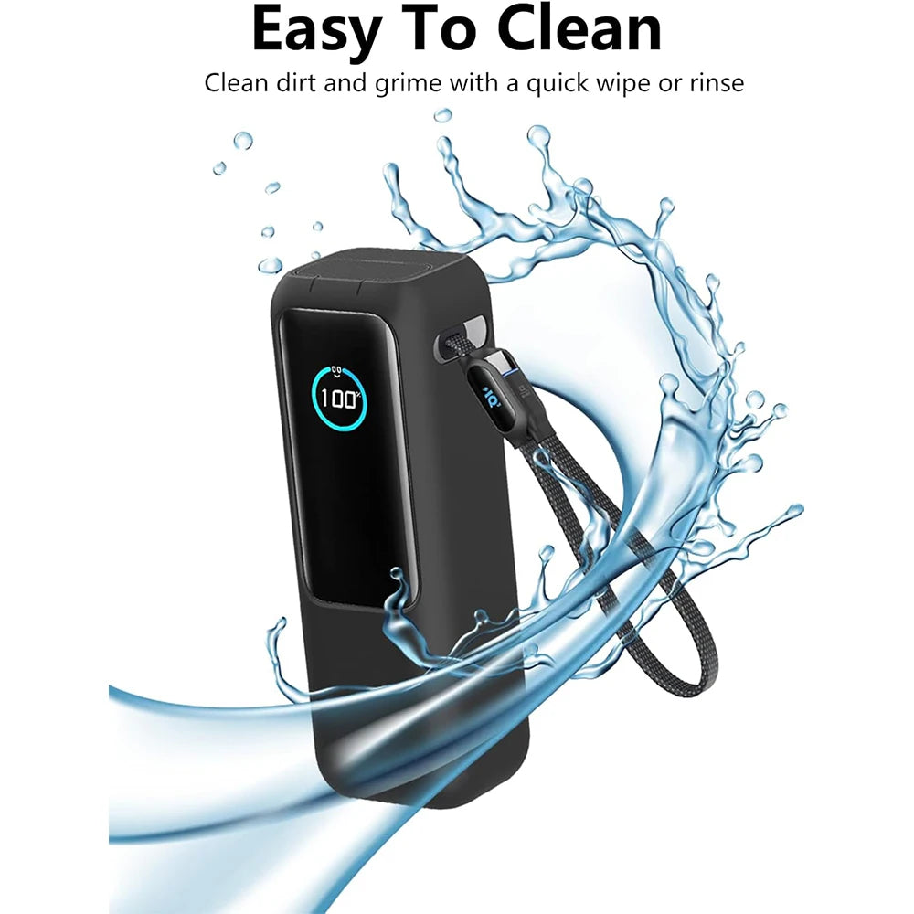 3-IN-1 Case + HD Hydraulic Hydrogel Film For Anker Zolo 25000mAh 165W Power Bank Portable Charger Case Screen Protector Cover