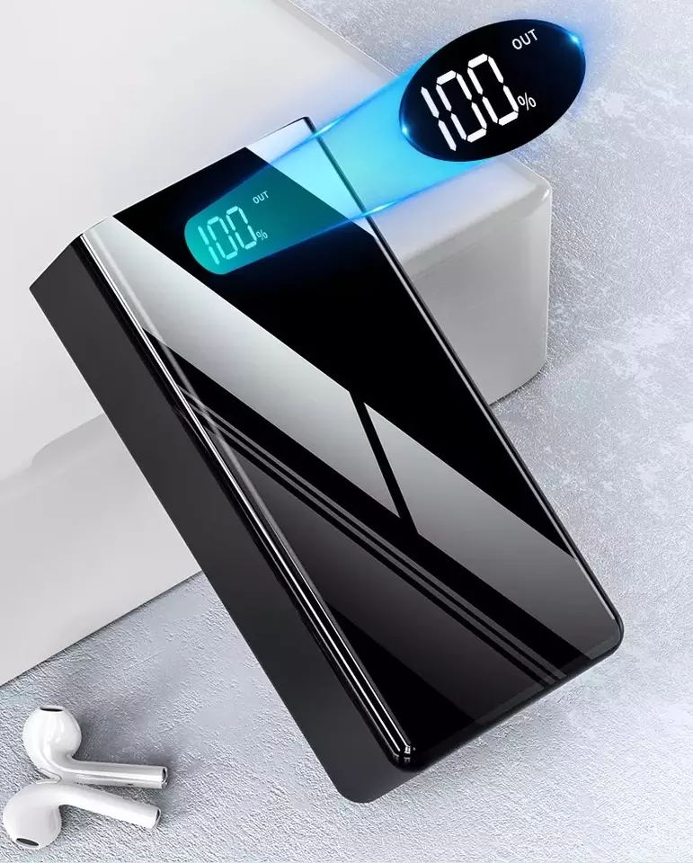 4 Port USB 3 Input Flashlight LED Digital Powerbank 50000mAh Mirror Custom 50000 mAh Power Bank 50000 mAh Powerbank 50000 mAh
