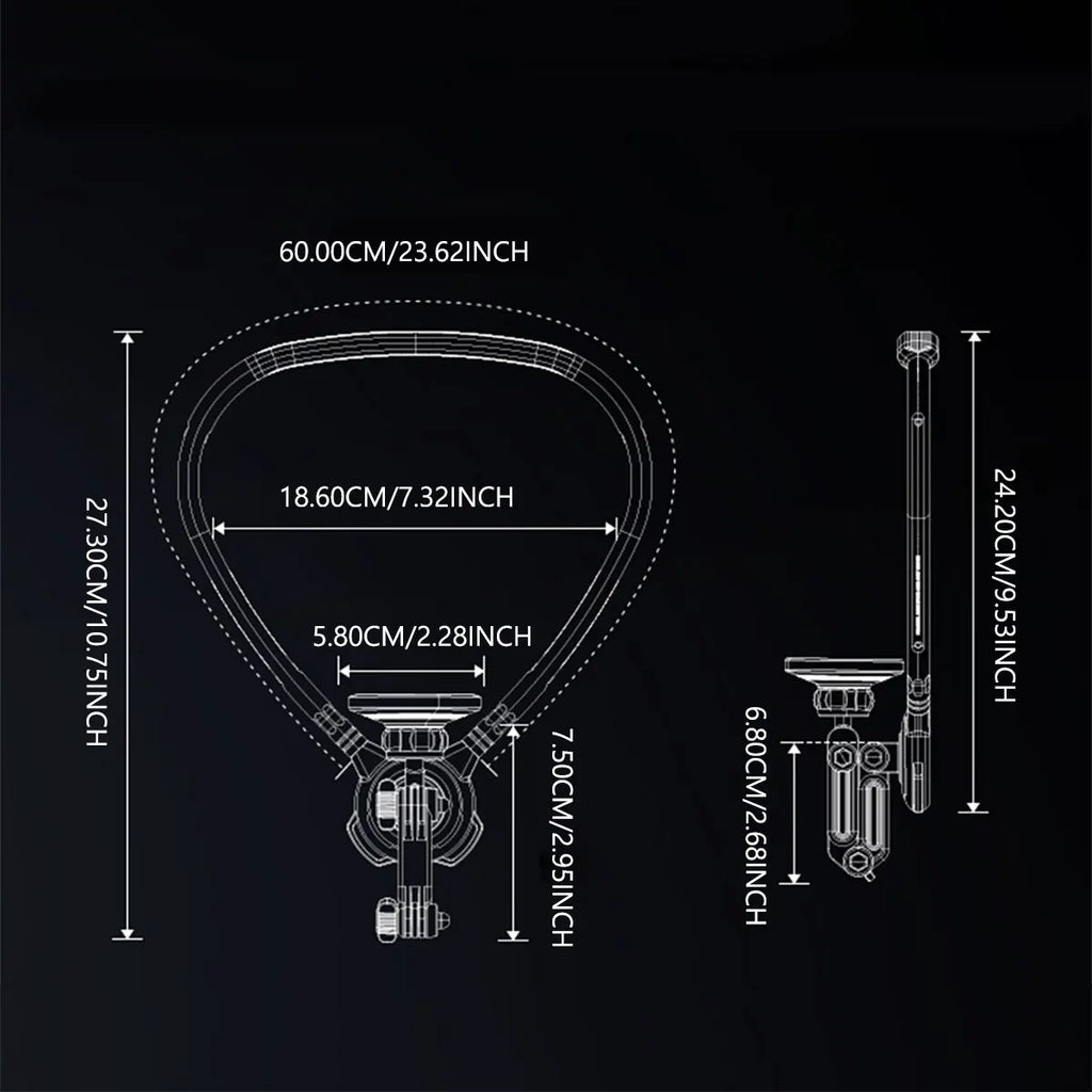 Silicone Magnetic Phone Action Camera 2 in 1 Neck Hold Mount for GoPro Insta360 DJI OSMO Action Universal Action Camera Phone