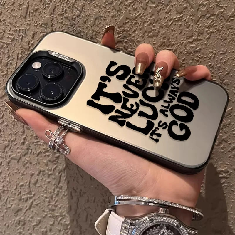 English Letter Aesthetic Phone Case For iPhone 17 Air 16e 16 Pro Max 15 14 Plus 13 12 Mini 11 Pro Shockproof Silicone Back Cover