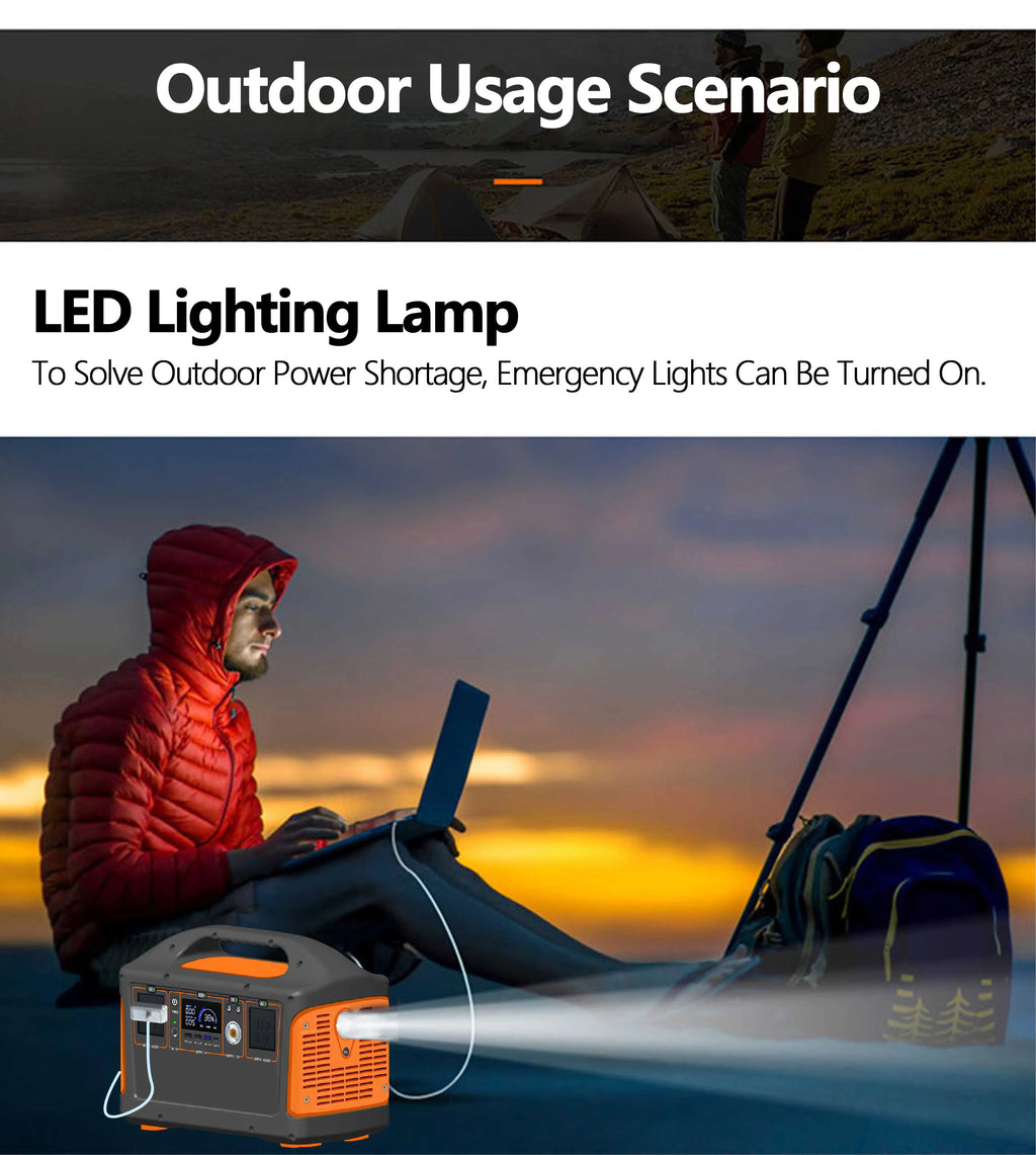 All In One Portable Power Energy Storage Power Station Bank 600W Lifepo4 Lithium Battery Pack Supply Energy Travel Camping