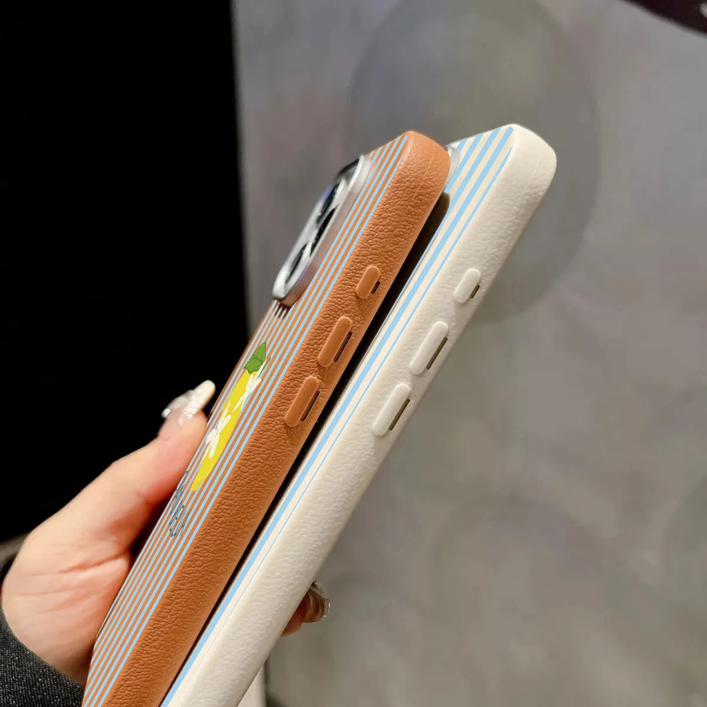 Lemon Striped Retro Design Suitable for Xiaomi 14T Pro 11 Lite 5G 4G 14T 13T Lichee Pattern Candy Soft Silicone Phone Case Cover