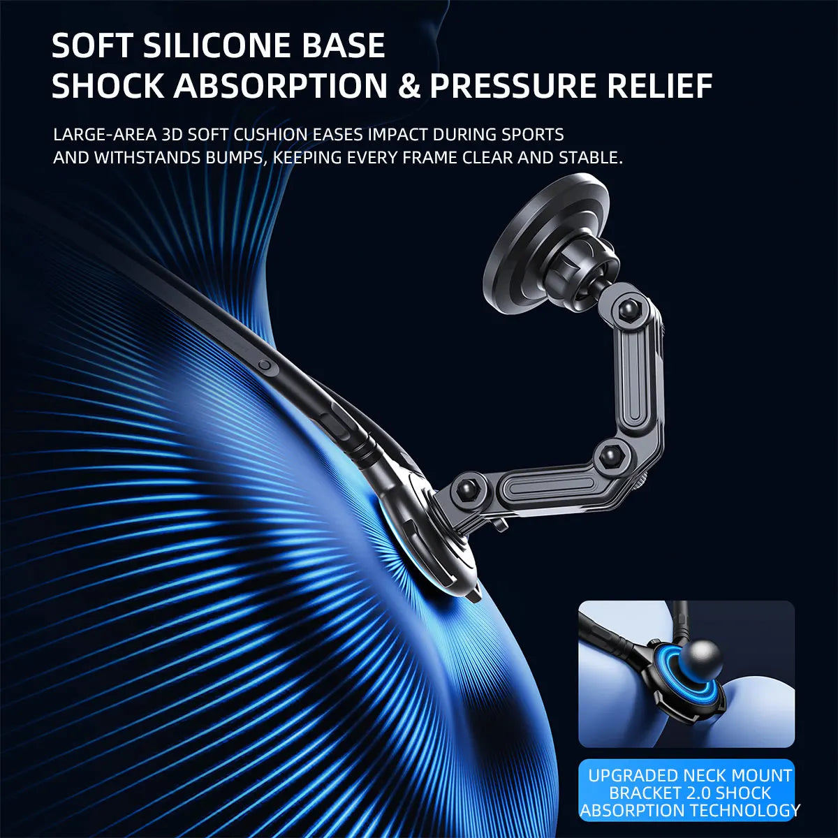 Silicone Magnetic Phone Action Camera 2 in 1 Neck Hold Mount for GoPro Insta360 DJI OSMO Action Universal Action Camera Phone