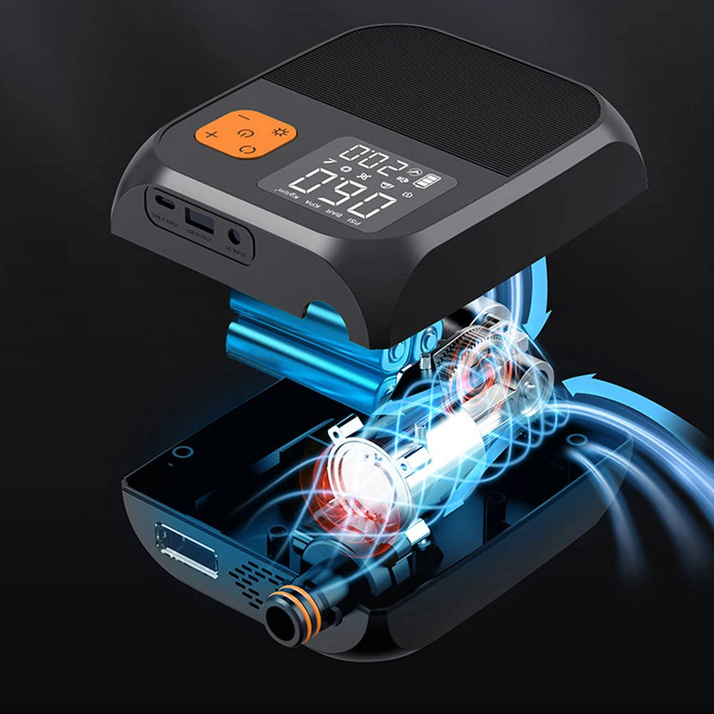 Portable Electric Air Pump, 80W Wireless SUP Pump, Rechargeable 8000mAh Battery Paddle Board Pump,For Inflatables,Boats