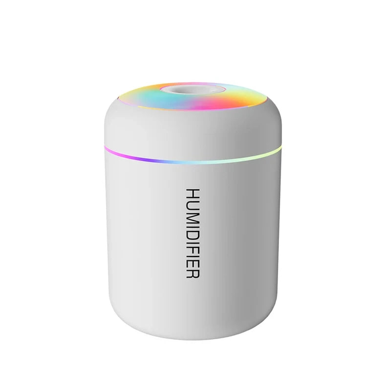 HOMEFISHMini Air Humidifier Usb Aroma Diffuser Essential Oil Purifier Cool Mist Sprayer  Home BedroomLED Desktop humidificador