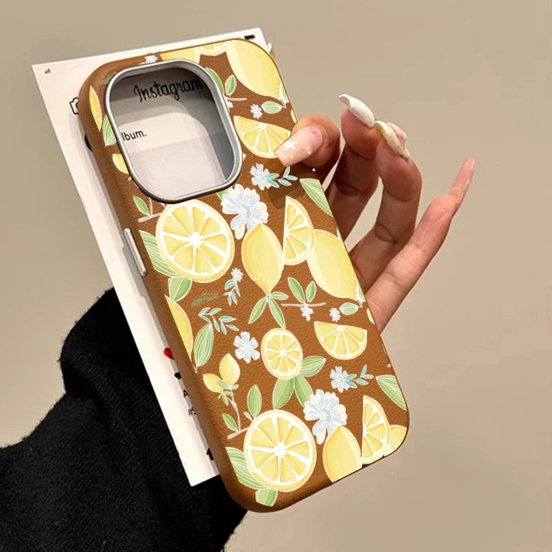 Lemon Striped Retro Design Suitable for Xiaomi 14T Pro 11 Lite 5G 4G 14T 13T Lichee Pattern Candy Soft Silicone Phone Case Cover