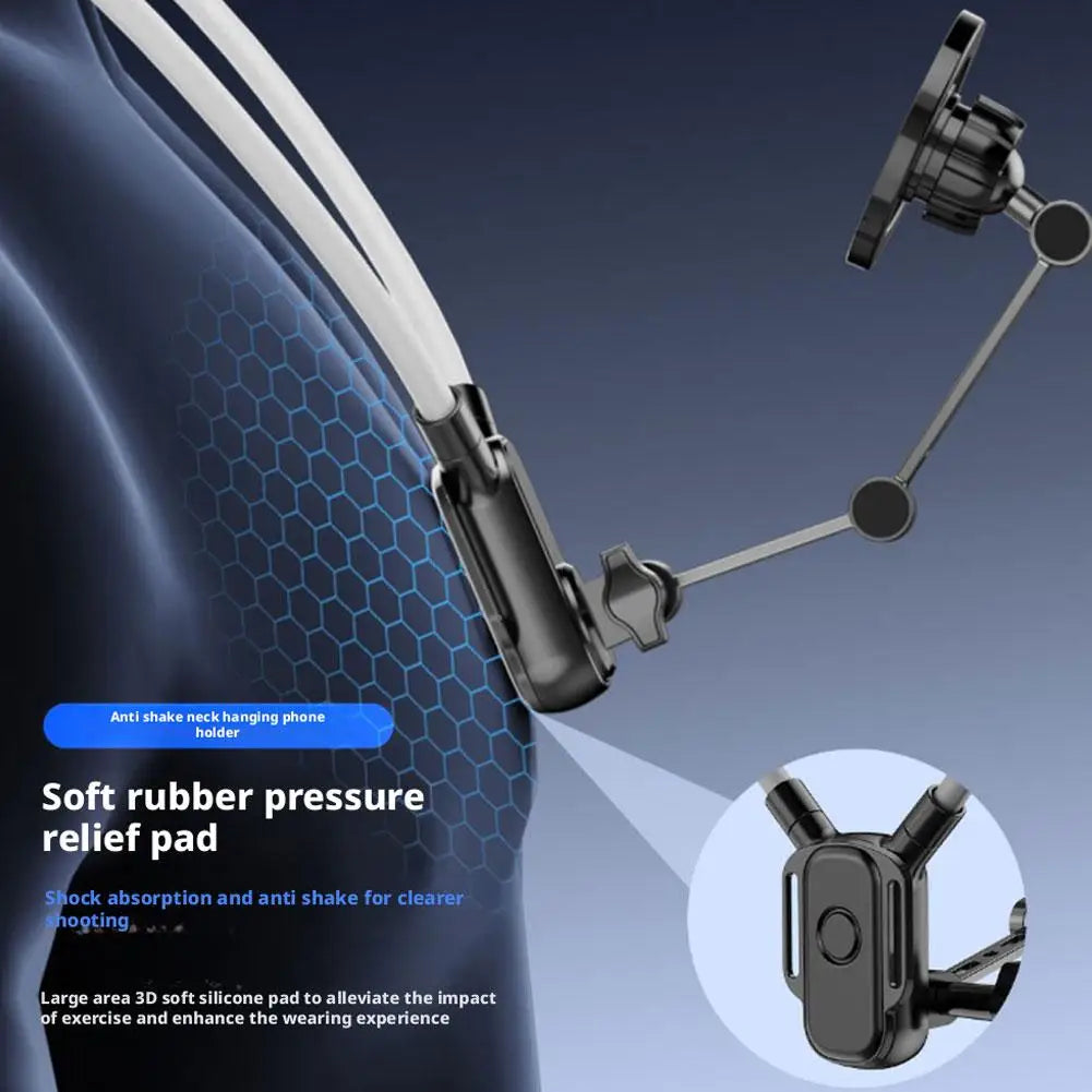 Neck-hanging Phone Holder Portable Hands-Free Flexible Phone Holder Magnetic or Clip Version First-person Perspective Shooting