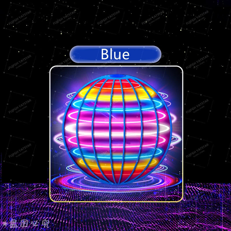 Flying ball, automatic spinning ball, LED dazzling lights, floating magic, fan, UFO flying machine, toy gift, game, sports ball
