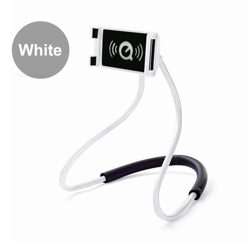 Flexible Mobile Phone Holder Hanging Neck Lazy Necklace Bracket Bed 360 Degree Phones Holder Stand For iPhone Xiaomi Samsung