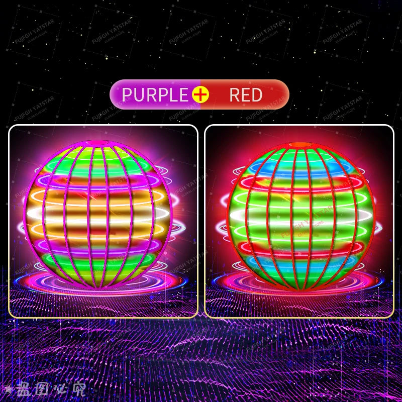 Flying ball, automatic spinning ball, LED dazzling lights, floating magic, fan, UFO flying machine, toy gift, game, sports ball