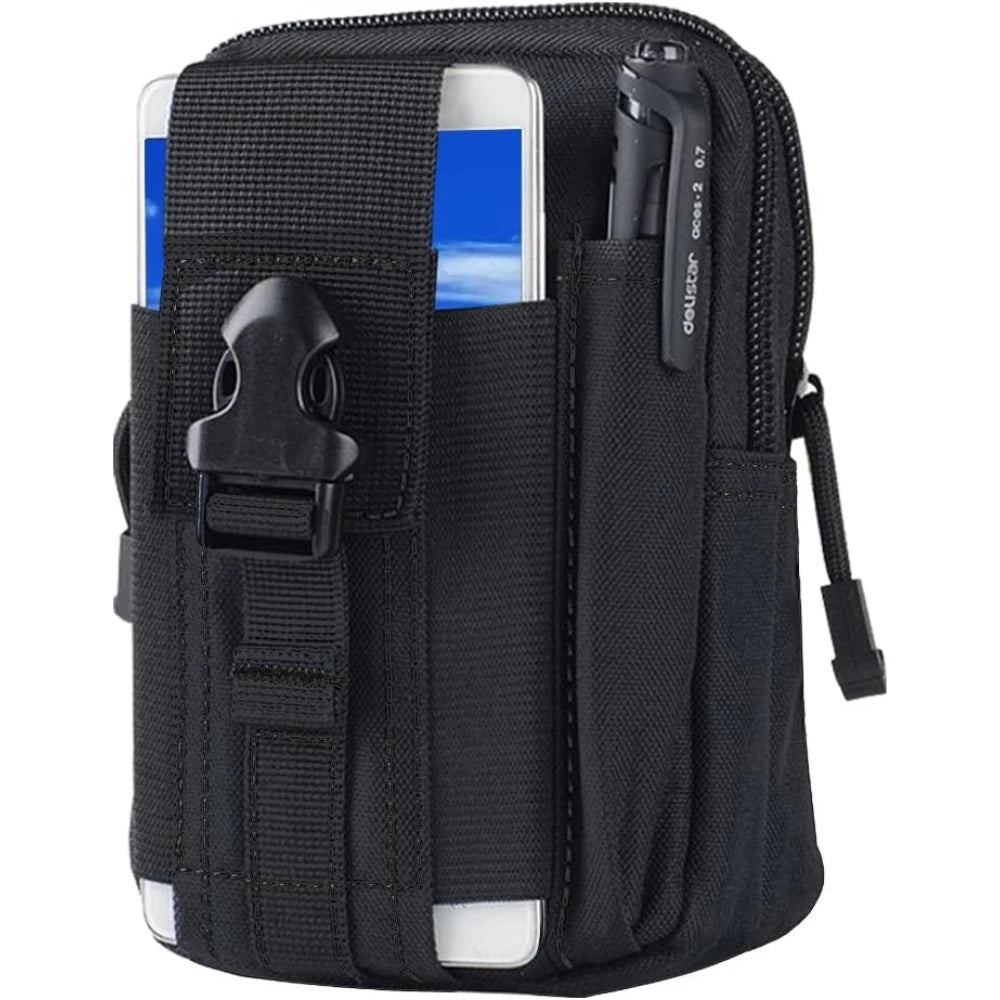 Tactical Molle Belt Pouch Military Waist Bag EDC Tool Organizer Phone Holster Holder For Men Outdoor Hiking Camping Hunting Gear