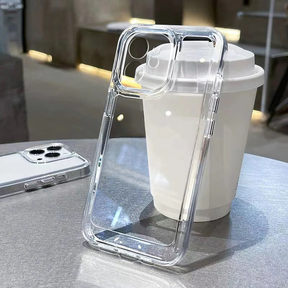 Transparent Silicone Phone Case For Samsung A56 5G A55 A36 A54 A53 A73 A72 A71 A52 A51 A50 A35 A34 A32 A31 A30 Shockproof Funda