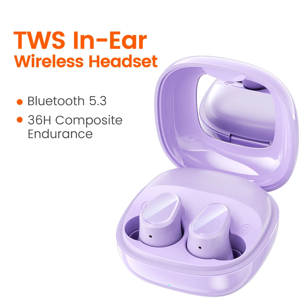 Toocki Bluetooth 5.3 Earphone Wireless HiFi In-ear Headphones Touch Control With Mic Earbuds Sports  Noise Reduction Headsets