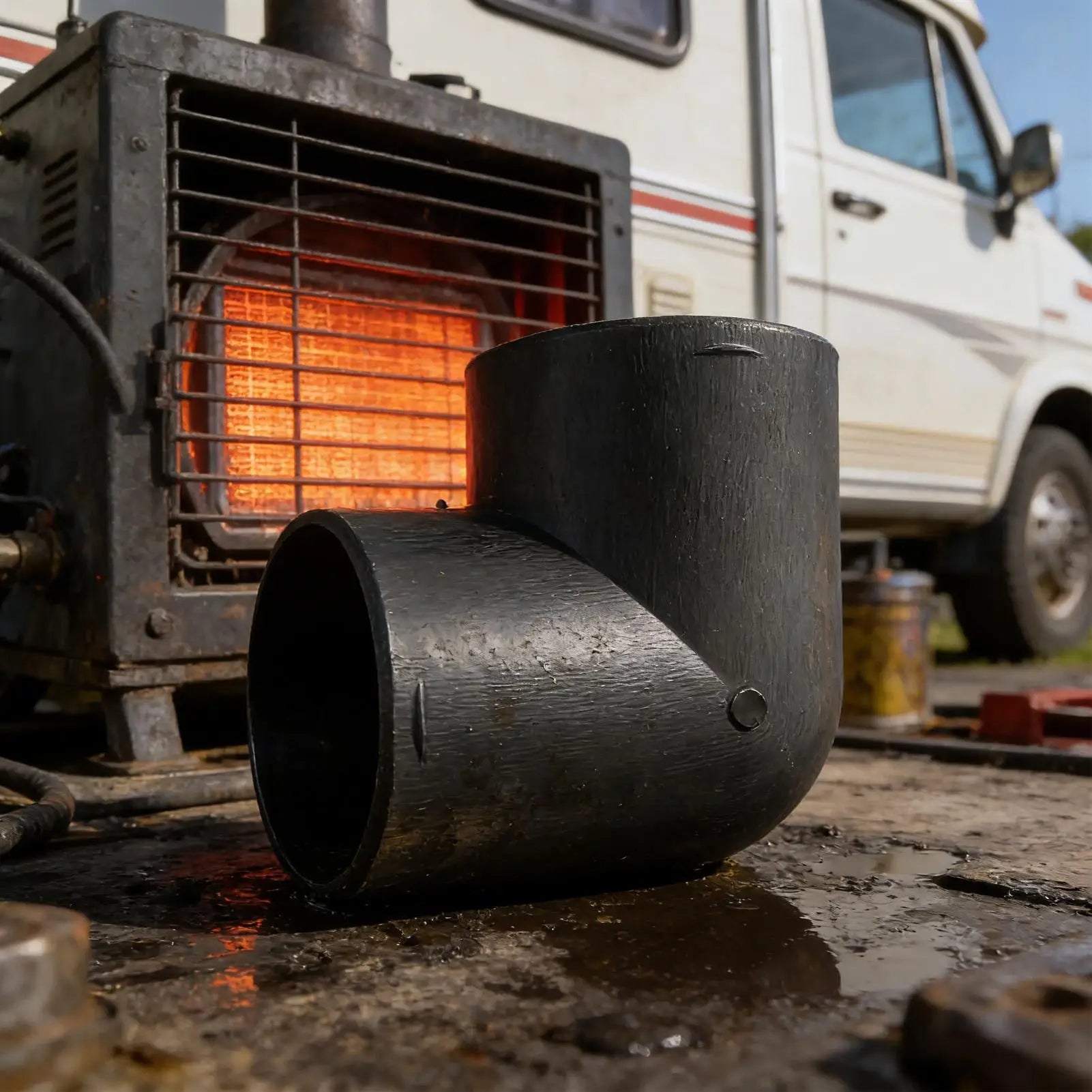 Air Heater Ducting Pipe Aluminum Foil Pipe Connecting Elbow Parking Heater Fuel Outlet Diesel Heater Accessories for Outdoor