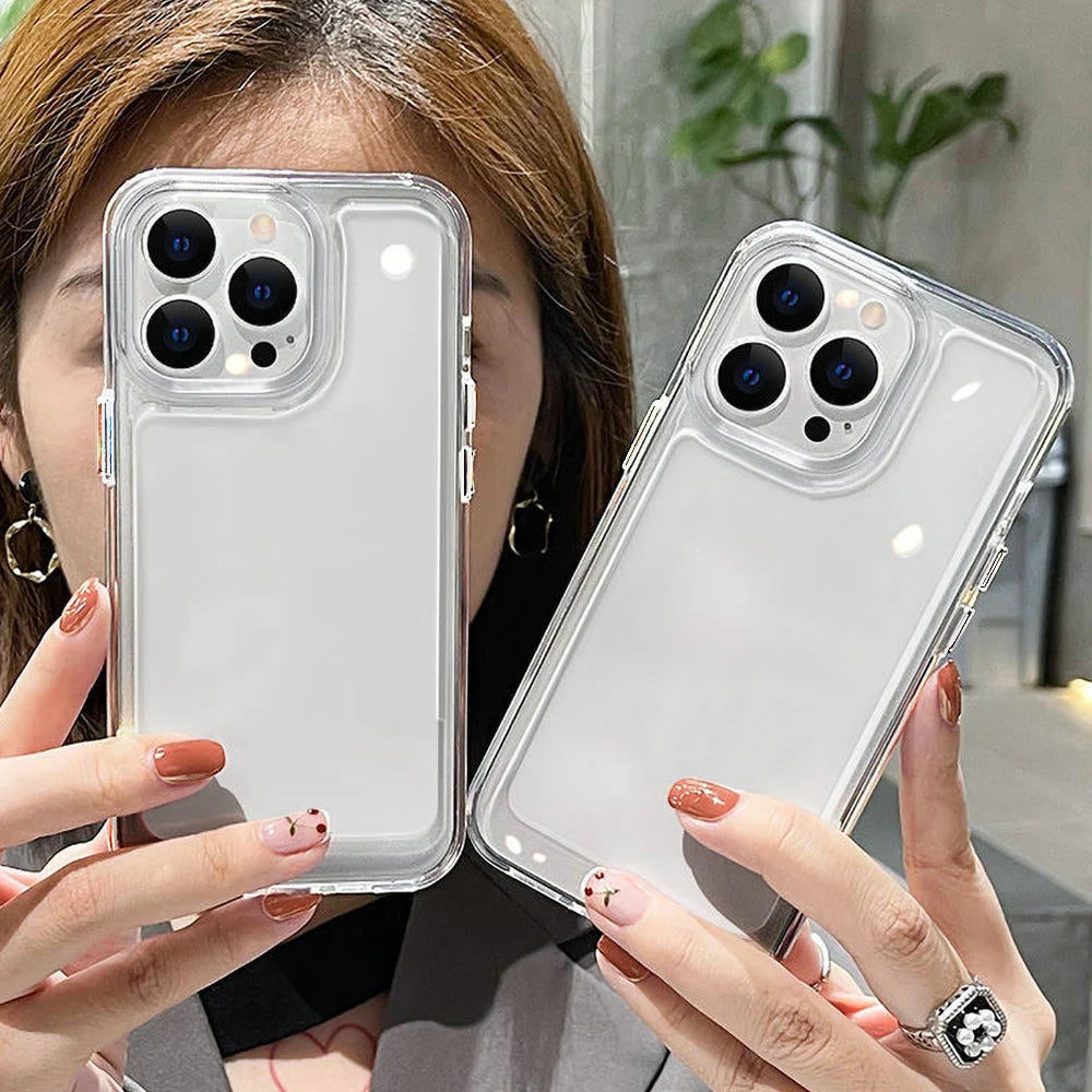 Transparent Silicone Phone Case For Samsung A56 5G A55 A36 A54 A53 A73 A72 A71 A52 A51 A50 A35 A34 A32 A31 A30 Shockproof Funda