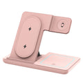 3 in 1 Foldable Wireless Charger Desk Stand For Samsung S24 S23 Galaxy Watch 2-8 Active 1 2 Buds Pro LED Fast Charging Station