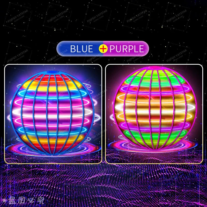Flying ball, automatic spinning ball, LED dazzling lights, floating magic, fan, UFO flying machine, toy gift, game, sports ball