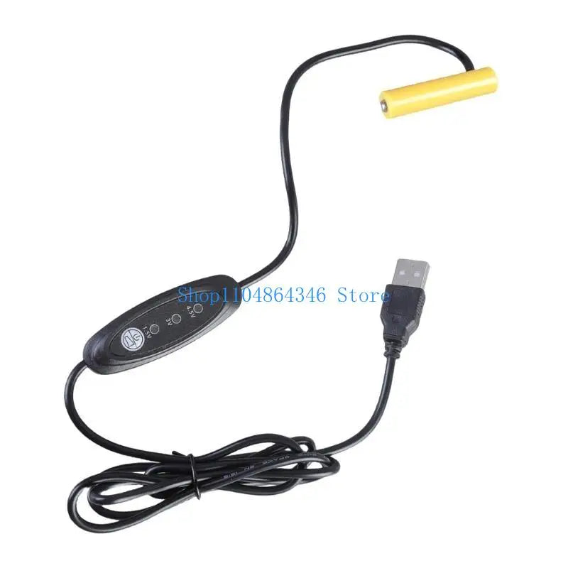 Battery Elimination Cable USB 5V to 3/4.5/1.5V Power Supply Adapter Cord Wire for LED Light Replace 1-3pcs 1.5V 3A LR03
